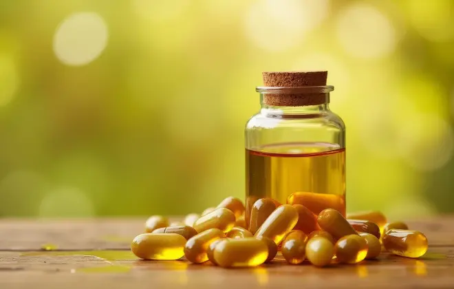 サプリメントと瓶の健康食品の写真。キミロジの健康食品の発送代行サービス紹介用画像。