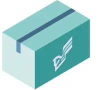 オリジナル段ボール作成サービスを表す特注箱のイラスト